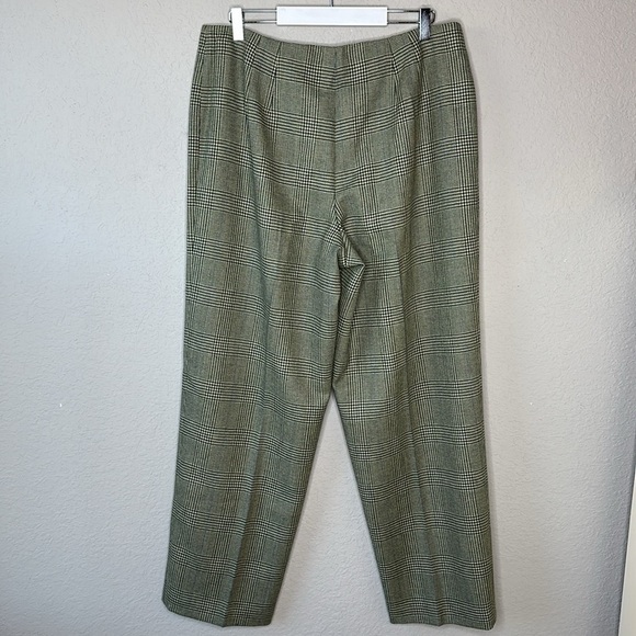 Talbots 100% Wool Fully Lined Houndstooth Slacks Size 16 - Picture 5 of 11